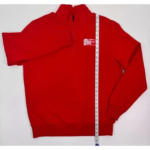 PUMA Formula 1 Las Vegas Grand Prix Red Half Zip Pullover Size Large - Picture 9 of 10